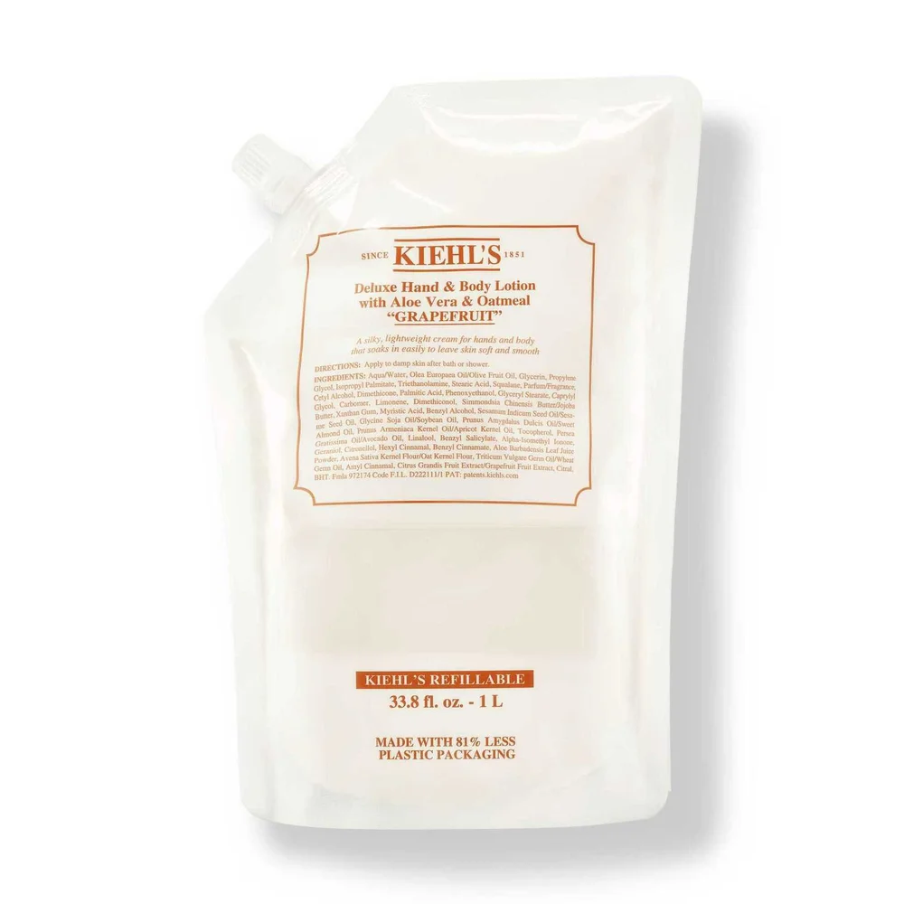Deluxe Hand & Body Lotion with Aloe Vera & Oatmeal 1000 ml – Kiehl’s v:5142013 Deluxe Hand & Body Lotion with Aloe Vera & Oatmeal 1000 ml – Kiehl’s v:5142013