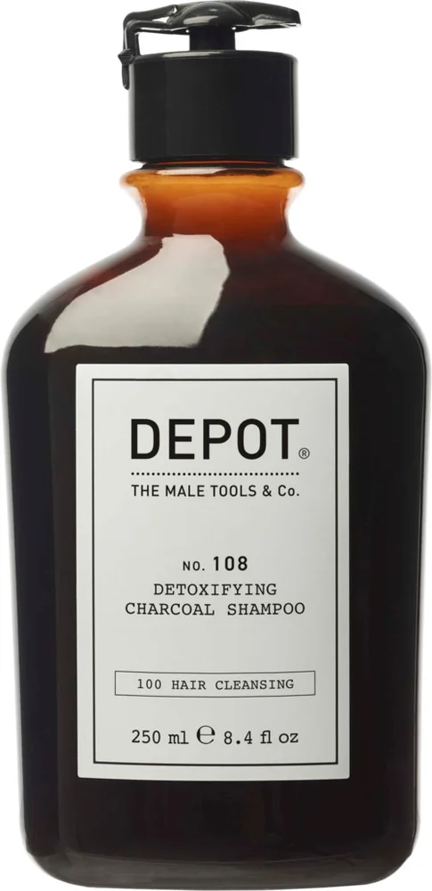 DEPOT MALE TOOLS No. 108 Detoxifying Charcoal Shampoo 250 ml v:3941422 DEPOT MALE TOOLS No. 108 Detoxifying Charcoal Shampoo 250 ml v:3941422