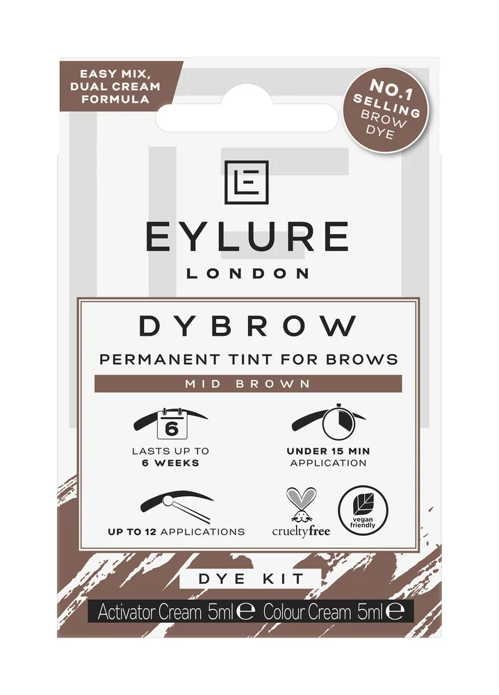 Dybrow Permanent Tint For Brows Mid Brown – Eylure v:8263362