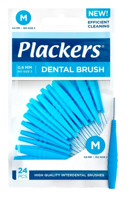 Plackers Dental Brush 0,6 mm M 24stk v:2446714 Plackers Dental Brush 0,6 mm M 24stk v:2446714