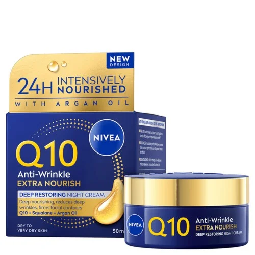 NIVEA Q10 Extra Nourish Night Cream 50 ml v:9788323 NIVEA Q10 Extra Nourish Night Cream 50 ml v:9788323