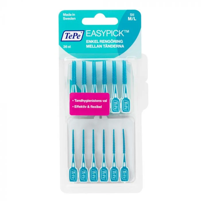TePe EasyPick tannpirker str M/L blå 36 stk v:1326824 TePe EasyPick tannpirker str M/L blå 36 stk v:1326824