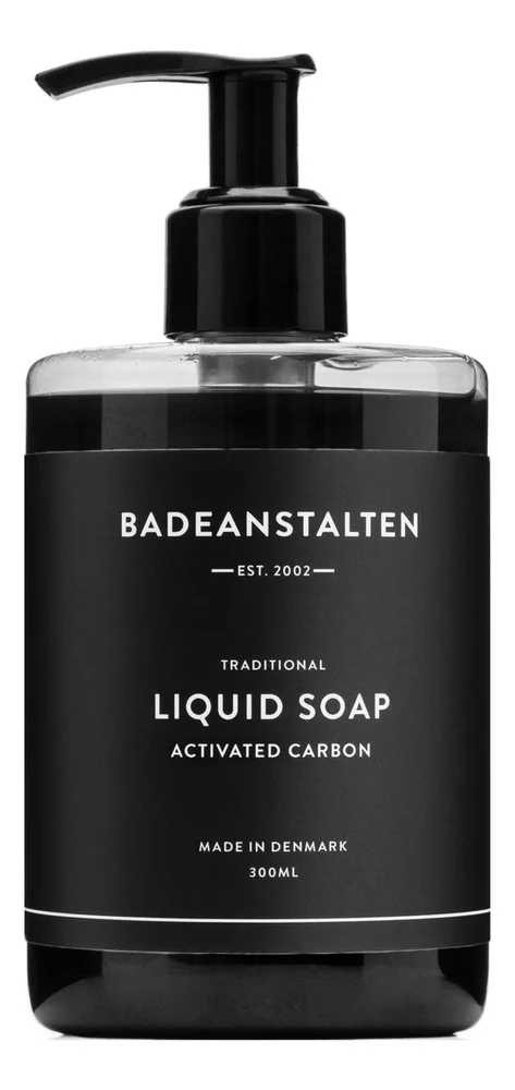 Badeanstalten flytende såpe med aktivt kull – 300 ml v:5450384 Badeanstalten flytende såpe med aktivt kull – 300 ml v:5450384