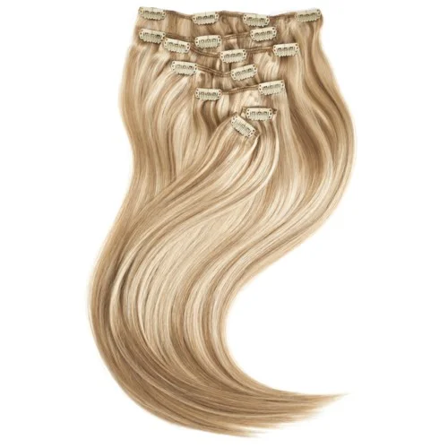 Rapunzel of Sweden Classic Clip-ins Straight / Medium Volume / 7 pieces 50 cm M7.3/10.8 Cendre Ash Blonde Mix v:6341593