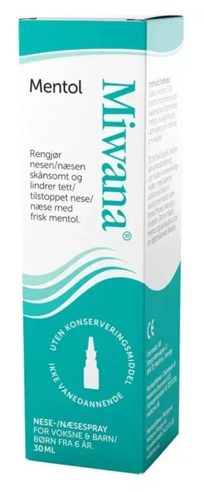 Miwana Mentol Saltvannsspray 30ml v:7208457 Miwana Mentol Saltvannsspray 30ml v:7208457