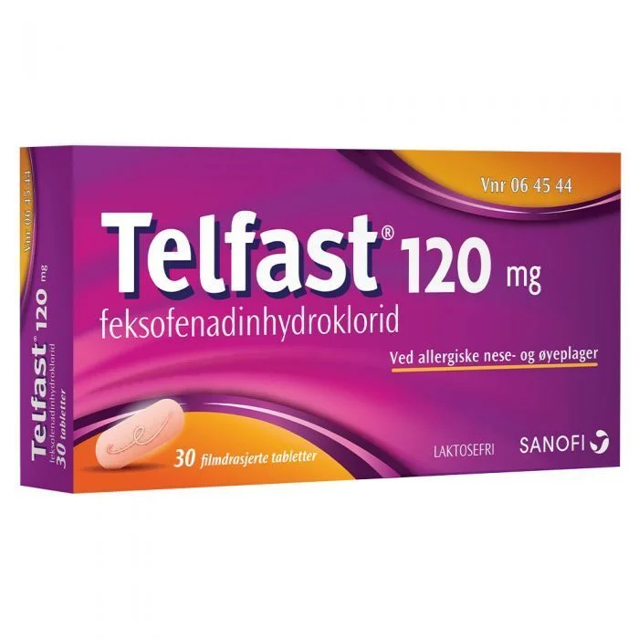 Telfast tabletter 120mg – 30 stk. v:3683102