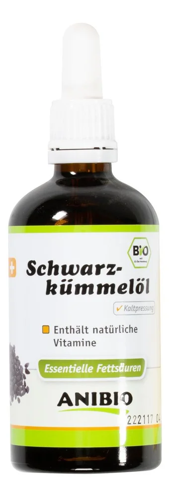 Anibio Schwarzkümmelöl, svartkumminolje – 100 ml. v:3311050 Anibio Schwarzkümmelöl, svartkumminolje – 100 ml. v:3311050