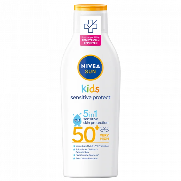 NIVEA Sun KIDS Sensitive Protect & Play Lotion SPF 50+, 200ml v:4009901 NIVEA Sun KIDS Sensitive Protect & Play Lotion SPF 50+, 200ml v:4009901