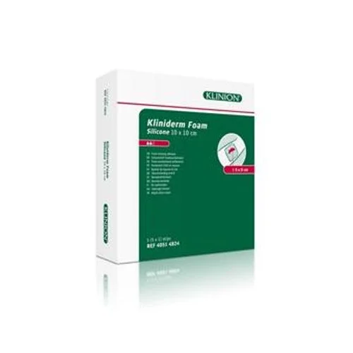 Kliniderm Foam Silikone Skumbandasje 10x10cm – 5 stk. v:9940085 Kliniderm Foam Silikone Skumbandasje 10x10cm – 5 stk. v:9940085