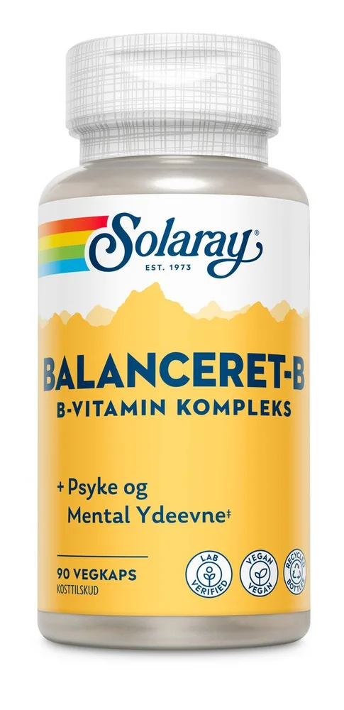 Solaray Balansert B – 90 kapsler v:7953134 Solaray Balansert B – 90 kapsler v:7953134