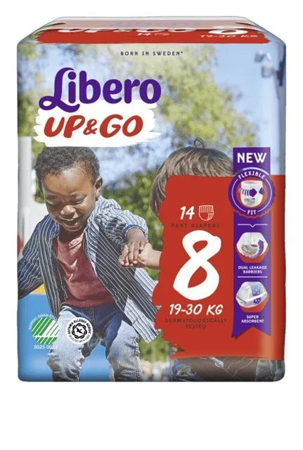 Libero Up & Go 8 buksebleie 19-30 kg 14 stk v:2410860 Libero Up & Go 8 buksebleie 19-30 kg 14 stk v:2410860
