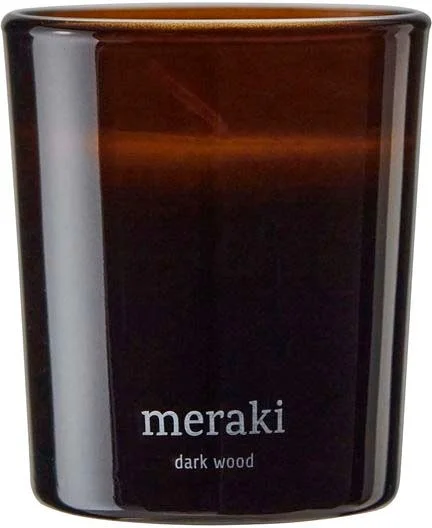 Meraki Dark Wood Scented Candle Small v:9171315 Meraki Dark Wood Scented Candle Small v:9171315