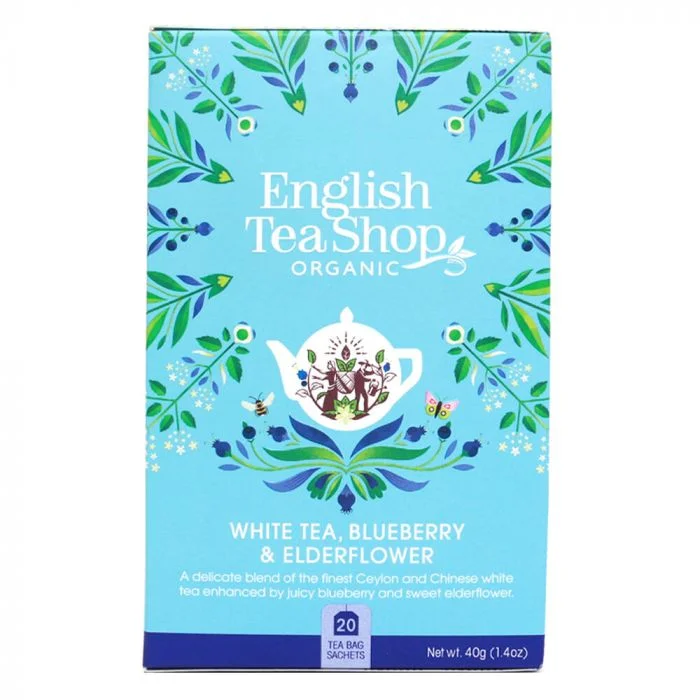 English Tea Shop Te White, Blueberry & Elder Flower 20stk v:8551435 English Tea Shop Te White, Blueberry & Elder Flower 20stk v:8551435