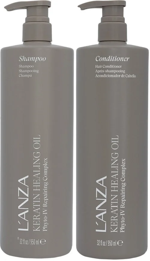 Lanza Keratin Healing Oil Bundle Shampoo 950 ml & Conditioner 950 ml v:5770442