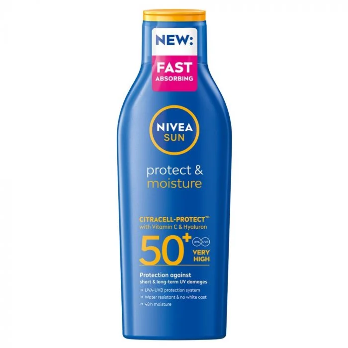 NIVEA Sun Protect & Moisture Lotion SPF 50+, 200 ml v:1566523 NIVEA Sun Protect & Moisture Lotion SPF 50+, 200 ml v:1566523