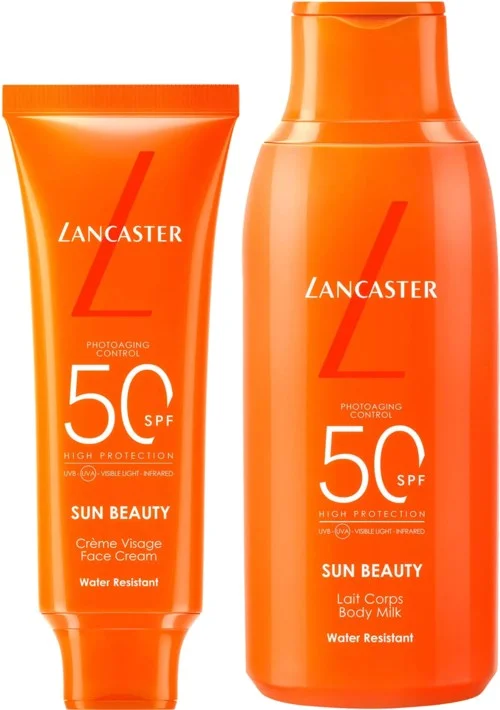 Lancaster Sun Beauty Face & Body SPF50 Bundle Face Cream 50 ml Body Milk 175 ml v:6718040 Lancaster Sun Beauty Face & Body SPF50 Bundle Face Cream 50 ml Body Milk 175 ml v:6718040