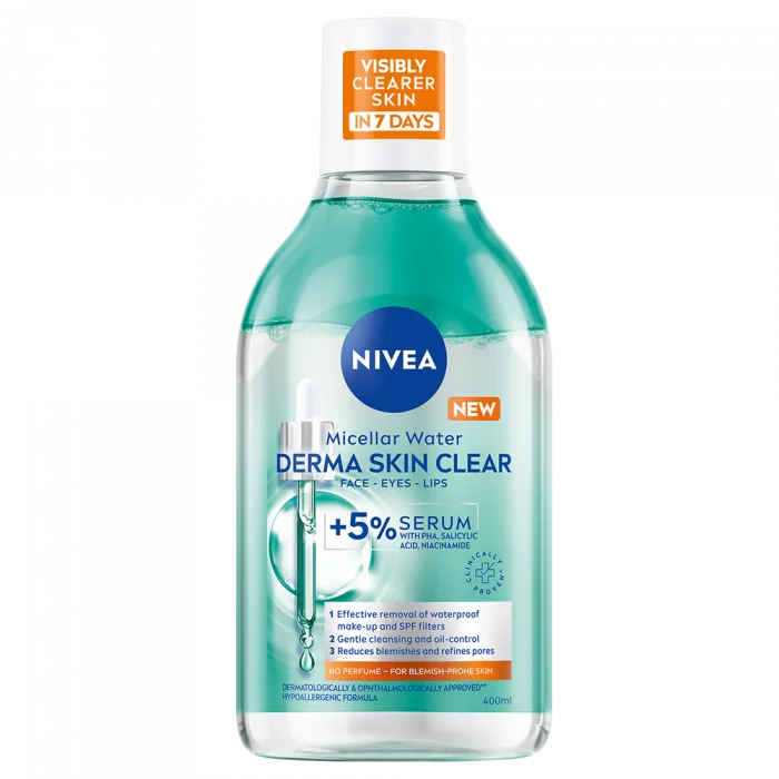 NIVEA Micellar Water Derma Skin Clear 400 ml v:1473231