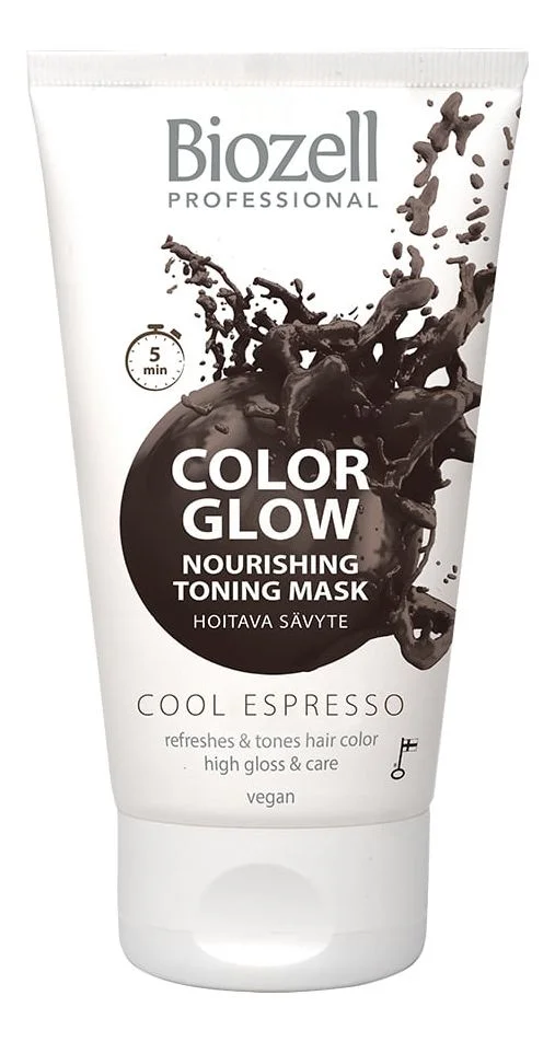 Biozell Color Glow Nourishing Toning Mask Cool Espresso - 150 ml. v:6430352