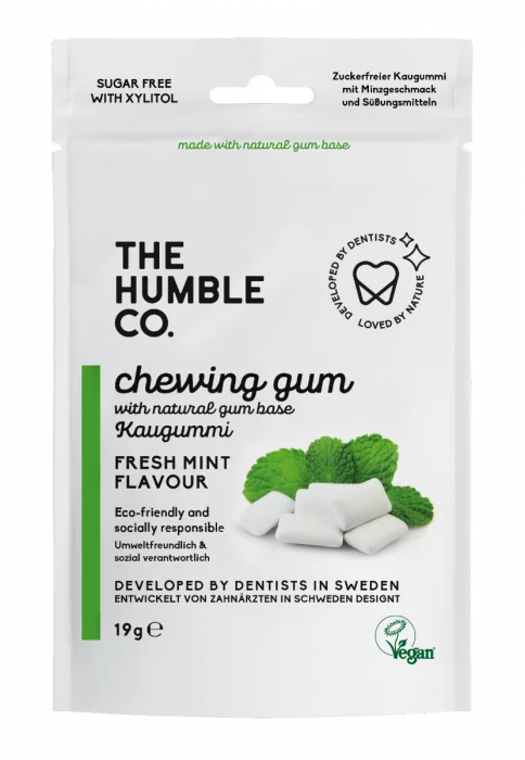 The Humble Co. Natural Chewing Gum Fresh Mint 10stk v:3090261