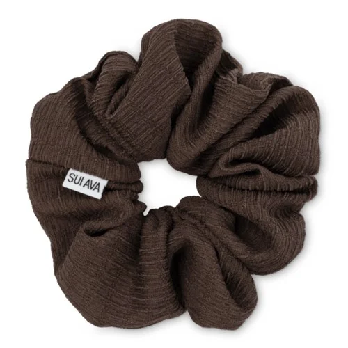 SUI AVA Ea Zig-Zag Scrunchie Chocolate v:6363490