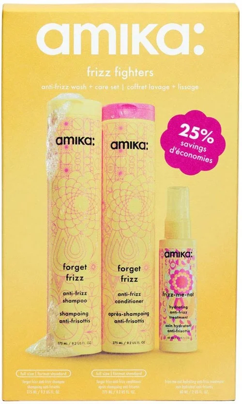 Amika Frizz Fighters Anti-Frizz Wash + Care Set v:6961099 Amika Frizz Fighters Anti-Frizz Wash + Care Set v:6961099