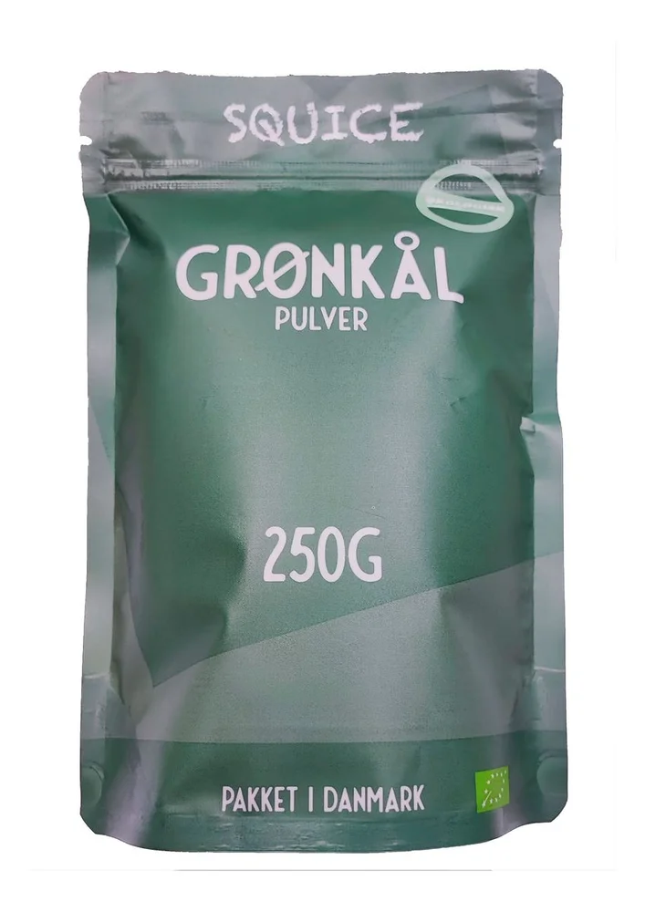 Squice Økologisk Grønnkål Pulver – 250 g. v:7038668 Squice Økologisk Grønnkål Pulver – 250 g. v:7038668