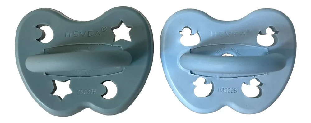 Hevea Orthodontic Teat 3-36 months - Nordic Haze - 2 stk. v:5915411