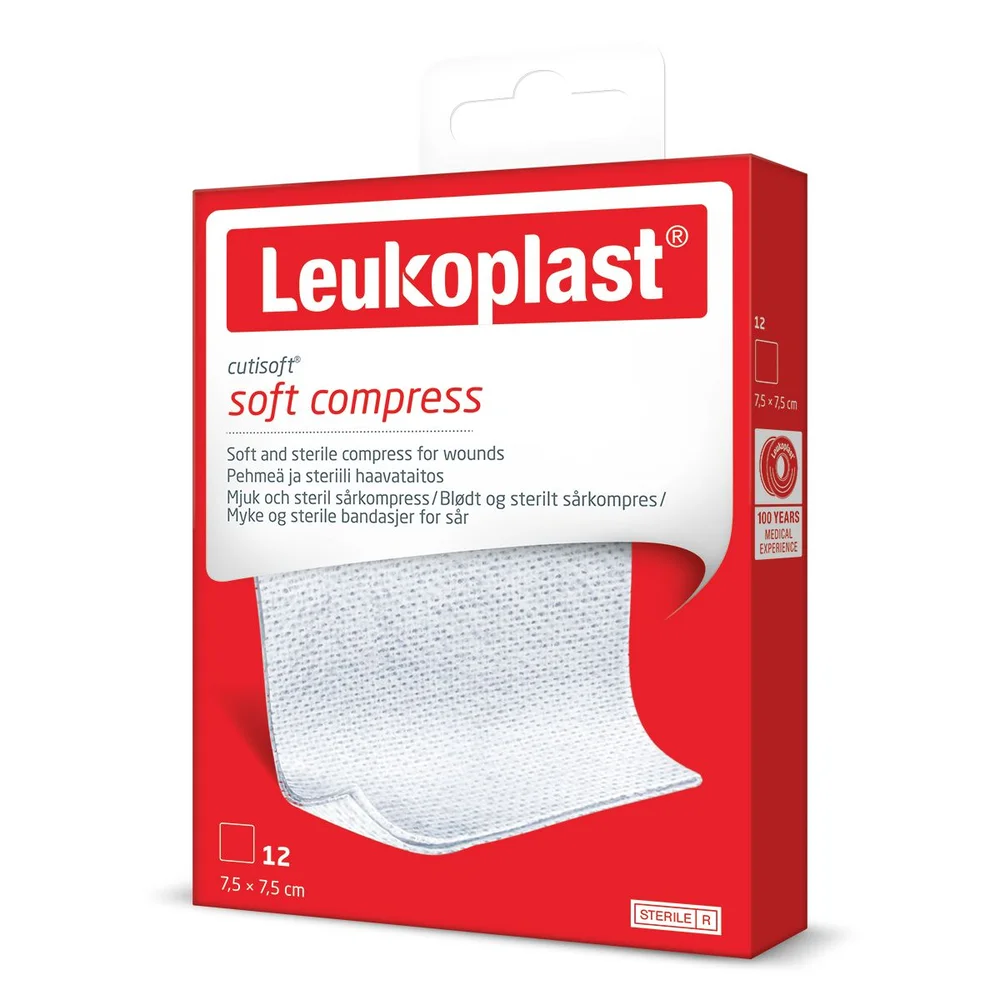 Leukoplast Cutisoft 7,5 X 7,5 cm - 12 stk v:8931129