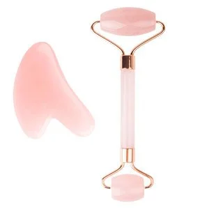 Brushworks Resin Rose Roller & Gua Sha v:4737346 Brushworks Resin Rose Roller & Gua Sha v:4737346
