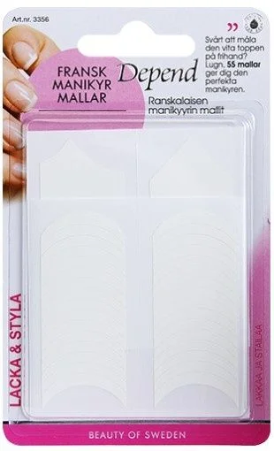 Depend maler til fransk manikyr – 55 stk v:6397334 Depend maler til fransk manikyr – 55 stk v:6397334