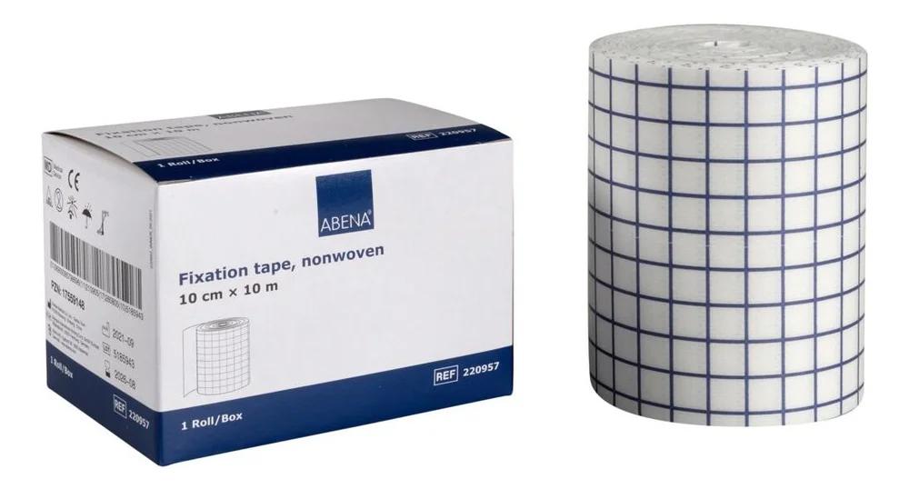 Abena Fikseringstape – 10 m x 10 cm. v:1088913 Abena Fikseringstape – 10 m x 10 cm. v:1088913