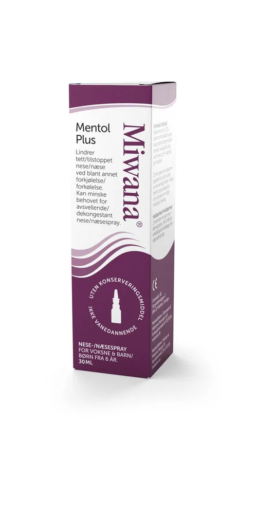 Miwana Nesespray Mentol Plus – 30 ml v:7058251 Miwana Nesespray Mentol Plus – 30 ml v:7058251