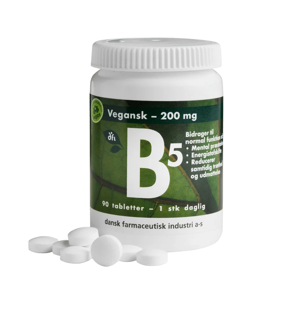 B5-vitamin, 200 mg – 90 tabl. v:4683355 B5-vitamin, 200 mg – 90 tabl. v:4683355