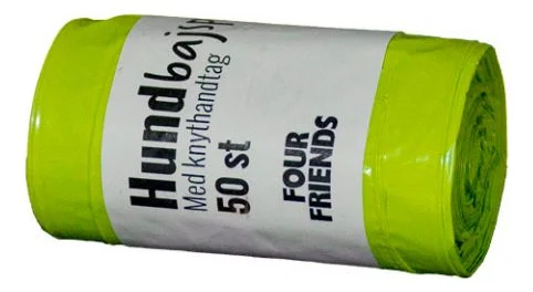FourFriends hundposer m. håndtak, lime/gul – 50 stk. v:7587305 FourFriends hundposer m. håndtak, lime/gul – 50 stk. v:7587305