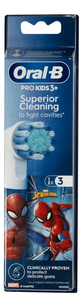 Oral-B Pro Kids 3+ Spiderman Børstehoder - 3 stk. v:6659752