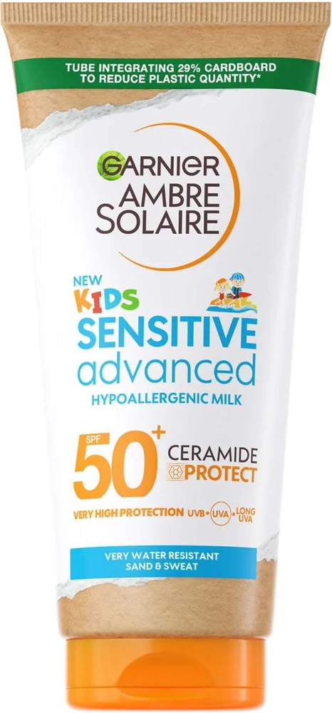 Garnier Ambre Solaire Sensitive Advanced Kids Hypoallergenic Face & Body Lotion SPF50+ for Sensitive Skin 175 ml v:1214280
