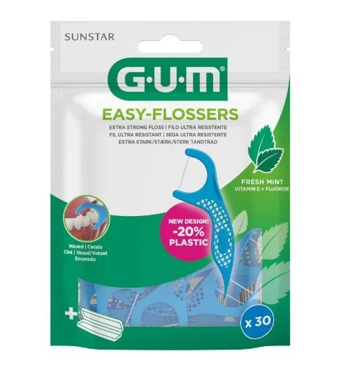 Gum Easy-Flossers tanntrådbøyle cool mint 30 stk v:4070658 Gum Easy-Flossers tanntrådbøyle cool mint 30 stk v:4070658