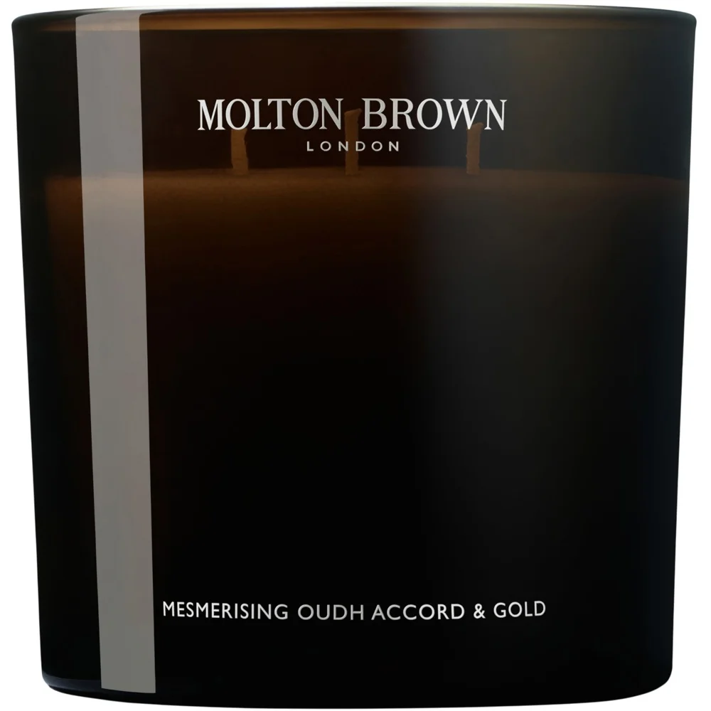 Luxury Scented Candle Triple Wick, Mesmerising Oudh Accord & Gold v:4277778