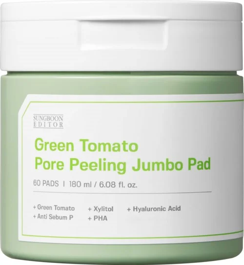 Sungboon Editor Green Tomato Pore Peeling Jumbo Pad 60 stk v:5088799