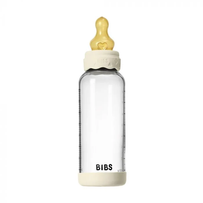BIBS Glass Boheme Baby Bottle Round Latex Medium Flow Ivory 240 ml v:2388968 BIBS Glass Boheme Baby Bottle Round Latex Medium Flow Ivory 240 ml v:2388968