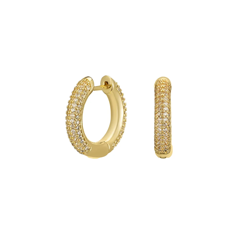 Øredobber med 18K gullbelegg og cubic zirkonia v:7242584 Øredobber med 18K gullbelegg og cubic zirkonia v:7242584