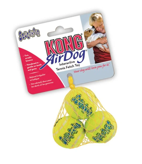 KONG SqueakAir Balls 3 pk Hundeleke Gul XS v:6466981 KONG SqueakAir Balls 3 pk Hundeleke Gul XS v:6466981