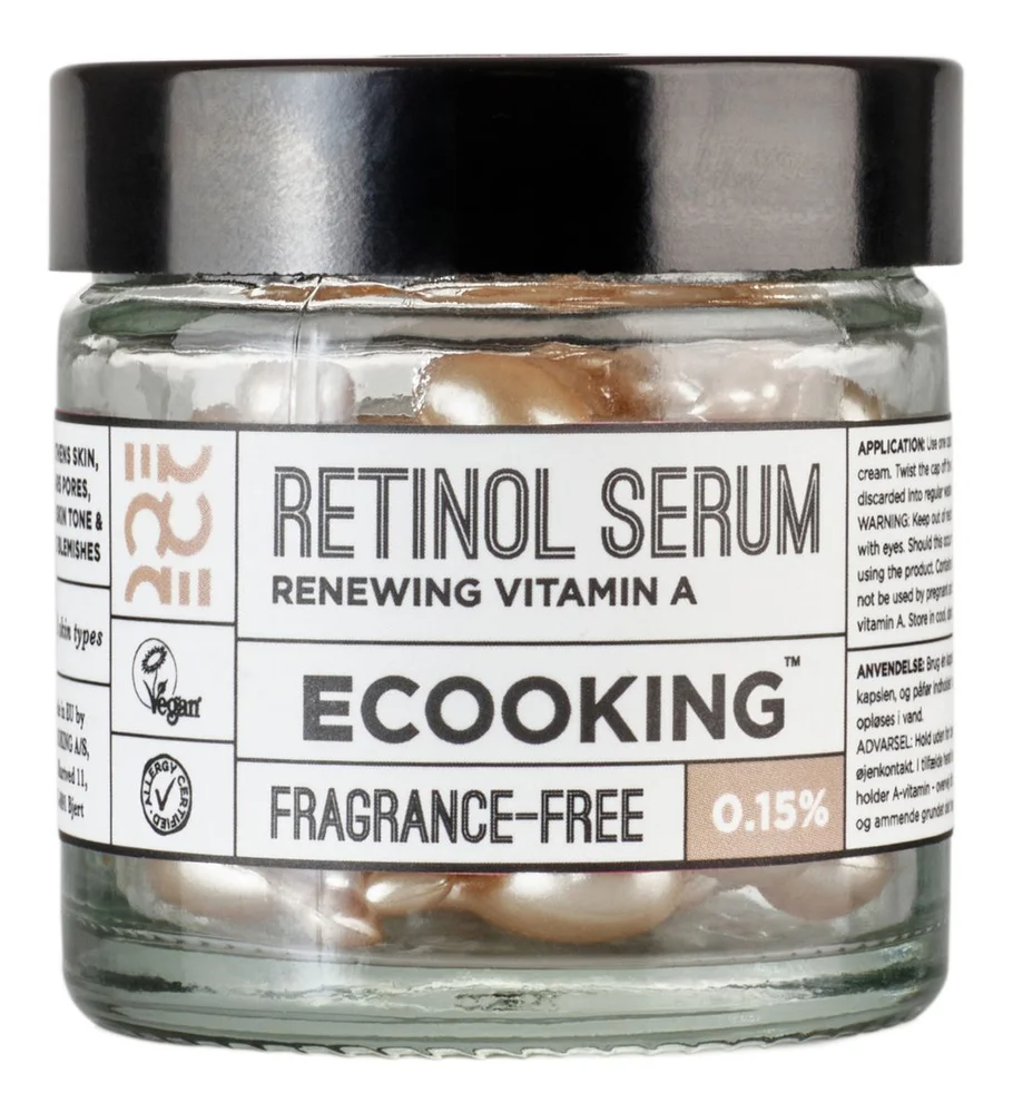 ECOOKING Retinol Serum 0,15% – capsules – 60 stk. v:1137406 ECOOKING Retinol Serum 0,15% – capsules – 60 stk. v:1137406