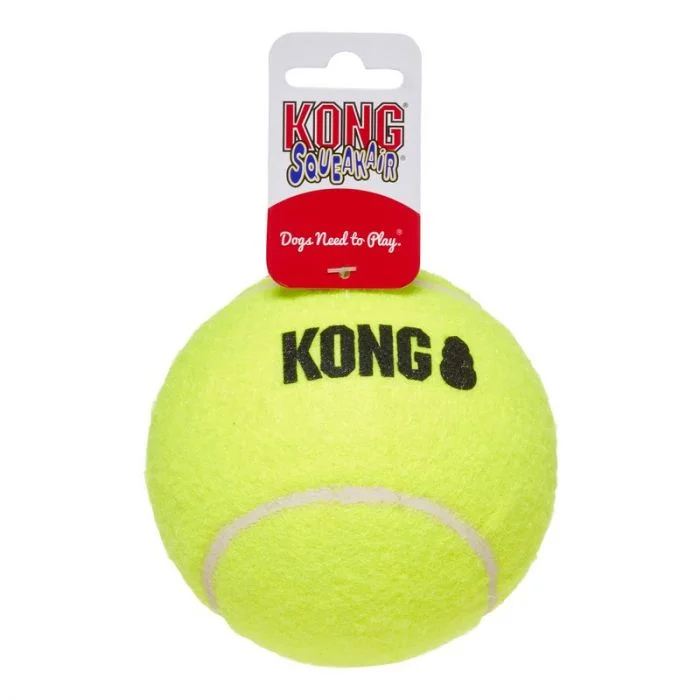 KONG SqueakAir Ball Hundeleke Gul XL v:3846897 KONG SqueakAir Ball Hundeleke Gul XL v:3846897