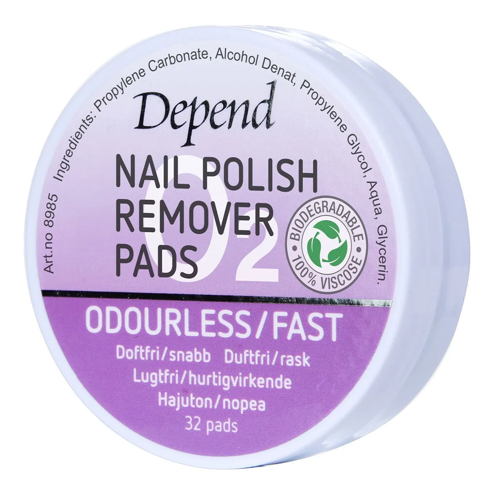 Depend Remover Pads – 32 stk. v:4835639 Depend Remover Pads – 32 stk. v:4835639