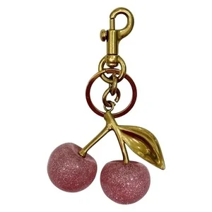 DARK Cherry Bag Charm Rose v:8358420 DARK Cherry Bag Charm Rose v:8358420