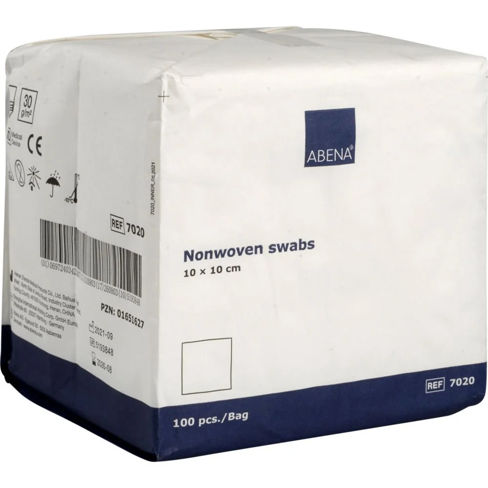 Abena Nonwoven kompress 10×10 cm – 100 stk. v:8172729 Abena Nonwoven kompress 10×10 cm – 100 stk. v:8172729