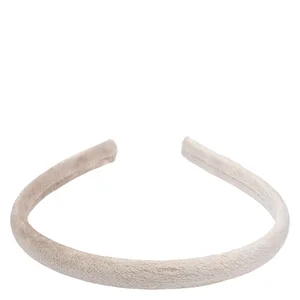 DARK Velvet Hair Band Thin Dark Sand v:8250121