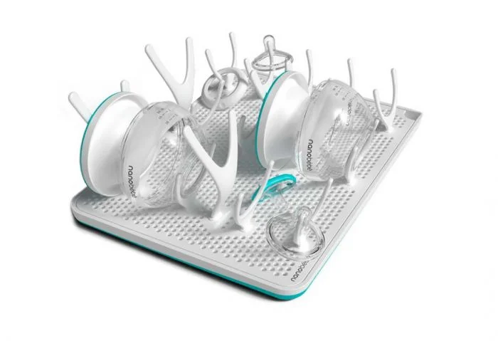 Nanobébé Compact Drying Rack tørkestativ turkis 1 stk v:6214020 Nanobébé Compact Drying Rack tørkestativ turkis 1 stk v:6214020