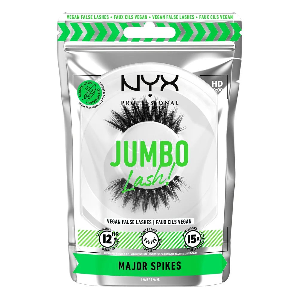 Jumbo Lash! Vegan False Lashes 9 Major Spikes - NYX PROFESSIONAL MAKEUP v:6305980